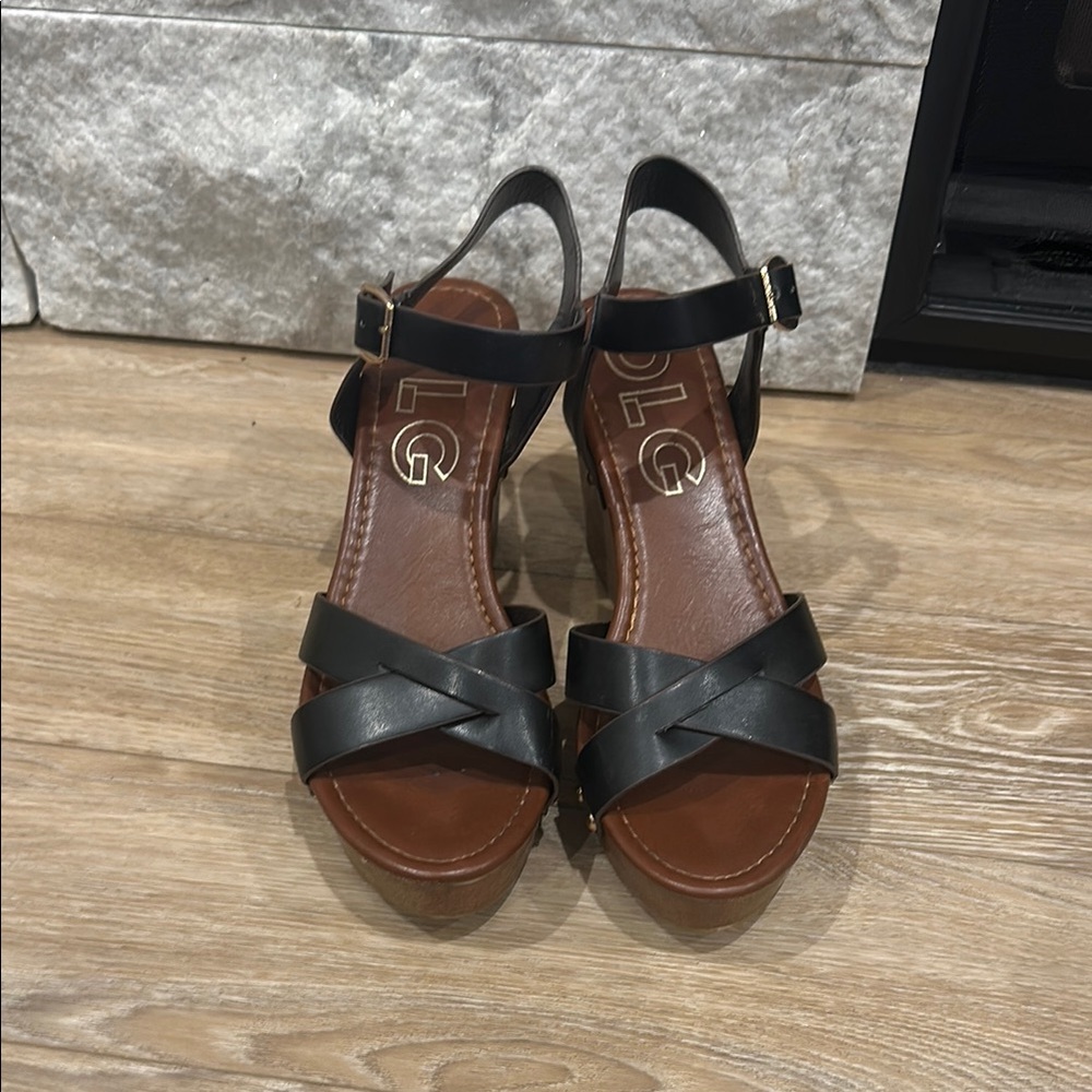 Black Strappy Platform Sandals
